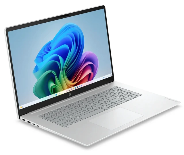 Alt view image 3 of 7 - HP OmniBook 3 17.3" HD+ Touchscreen Business AI Laptop Intel core 5 315 (Beats i7-1355U) Intel Graphics 32GB DDR5 RAM 2TB SSD Backlit KB Wi-Fi 6 BT 5.4 FHD Webcam Copilot+ PC Windows 11 Pro Silver