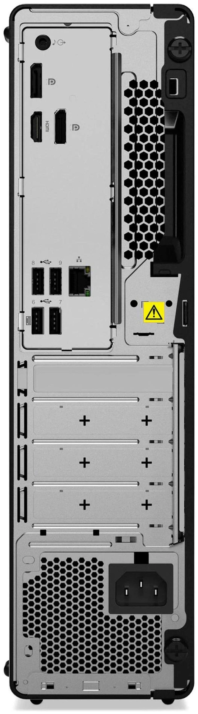 Alt view image 4 of 7 - Lenovo ThinkCentre M75s Gen 5 Business Small Form Factor Desktop AMD Ryzen 7 PRO 8700G AMD Radeon 780M 32GB DDR5 RAM 512GB SSD Wi-Fi 6 BT 5.3 Mouse and KB HDMI 2.1 DP 260W Windows 11 Pro Black