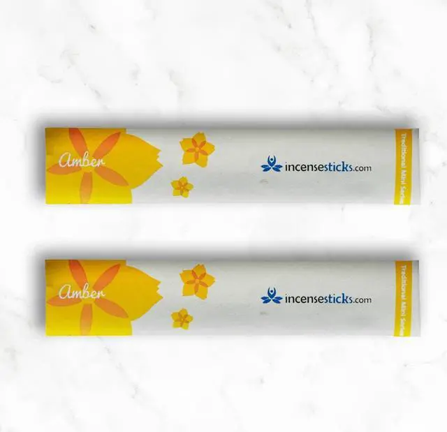 Alt view image 2 of 2 - Amber Incense 8" 10 Sticks (2 Packs)