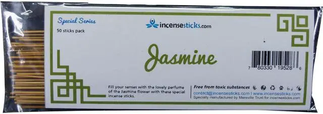 Alt view image 2 of 2 - Jasmine Incense  8" 50 Sticks