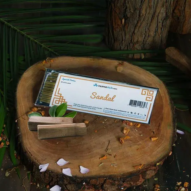 Main image of Sandal Incense  8" 50 Sticks
