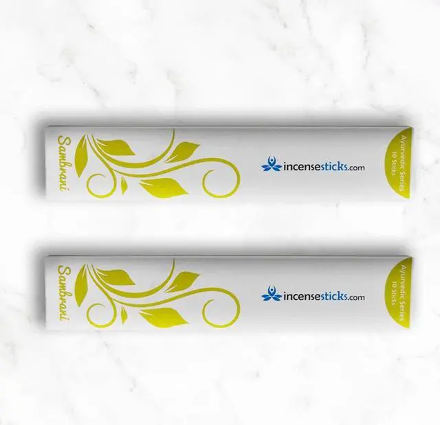 Alt view image 2 of 2 - Sambrani Incense  8" 10 Sticks