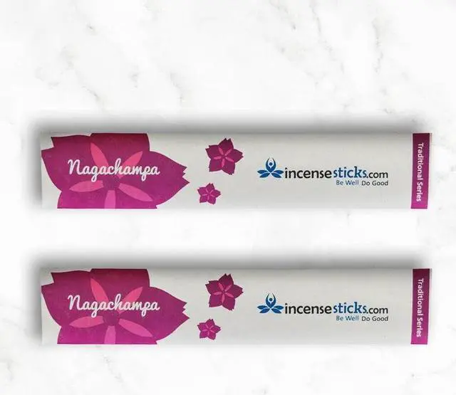 Alt view image 2 of 2 - Nagachampa Incense 8" 10 Sticks (2 Packs)