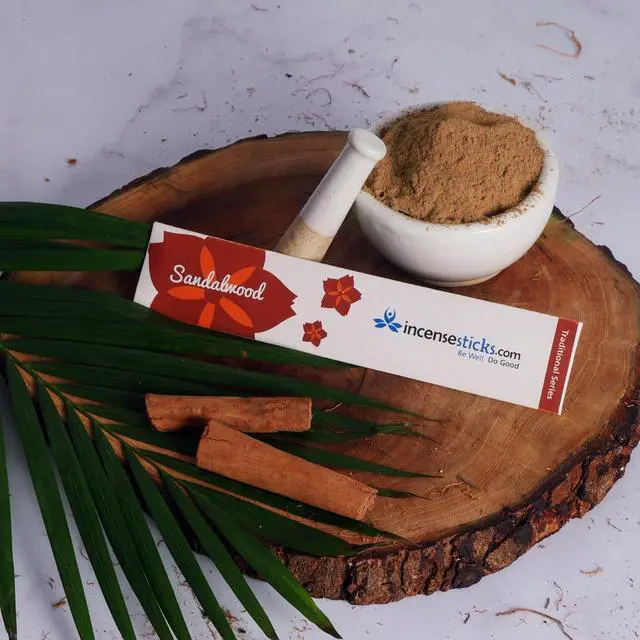 Main image of Sandalwood Incense 8" 10 Sticks (2 Packs)