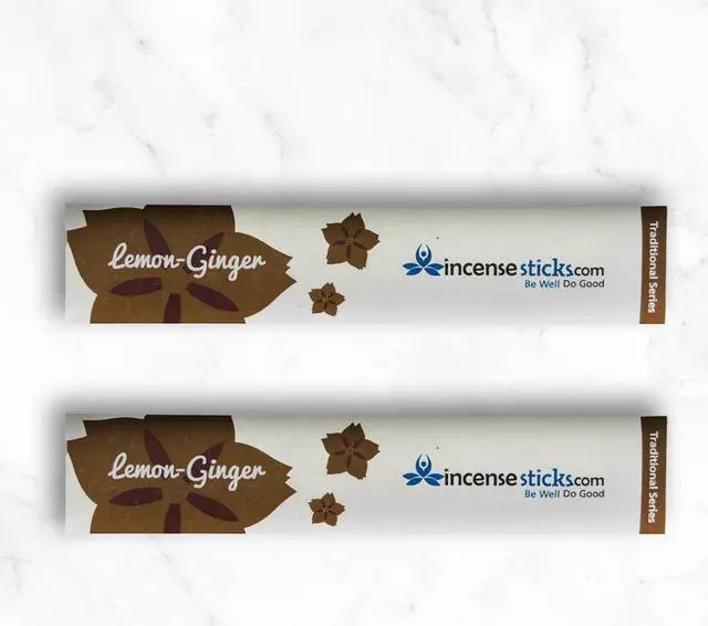 Alt view image 2 of 2 - Lemon Ginger Incense 8" 10 Sticks (2 Packs)