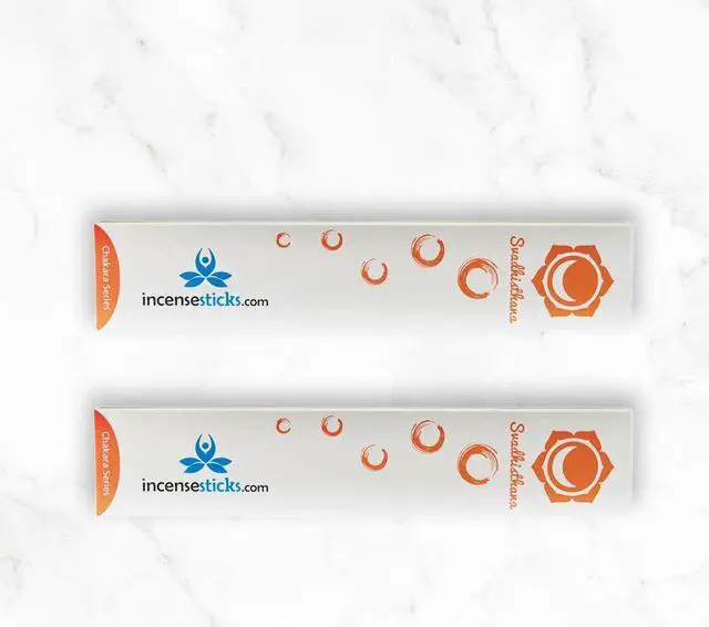 Alt view image 2 of 2 - Svadhishthana Incense 8" inch 12 Sticks (2 Packs)
