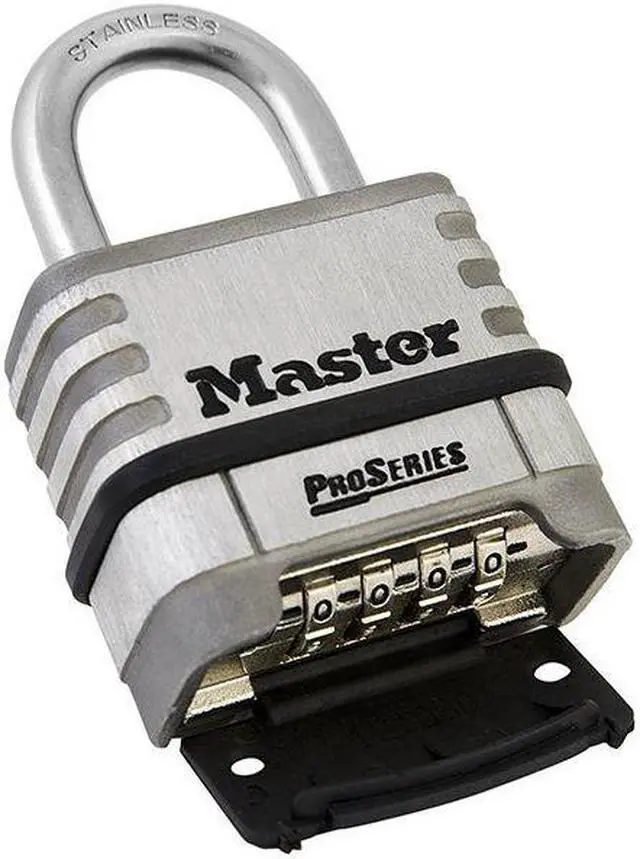 Alt view image 14 of 18 - Master Lock 1174D ProSeries Stainless Steel Easy-to-Set Combination Lock, Stainless Steel, .31 in.