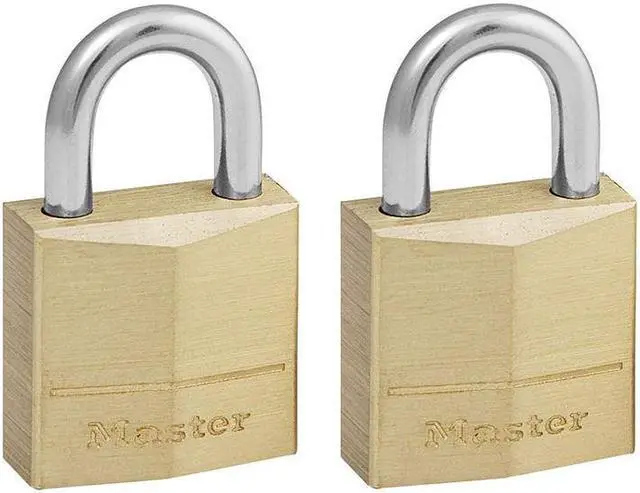 Main image of Master Lock - Solid Brass 20mm Padlock 3-Pin - Keyed Alike x 2