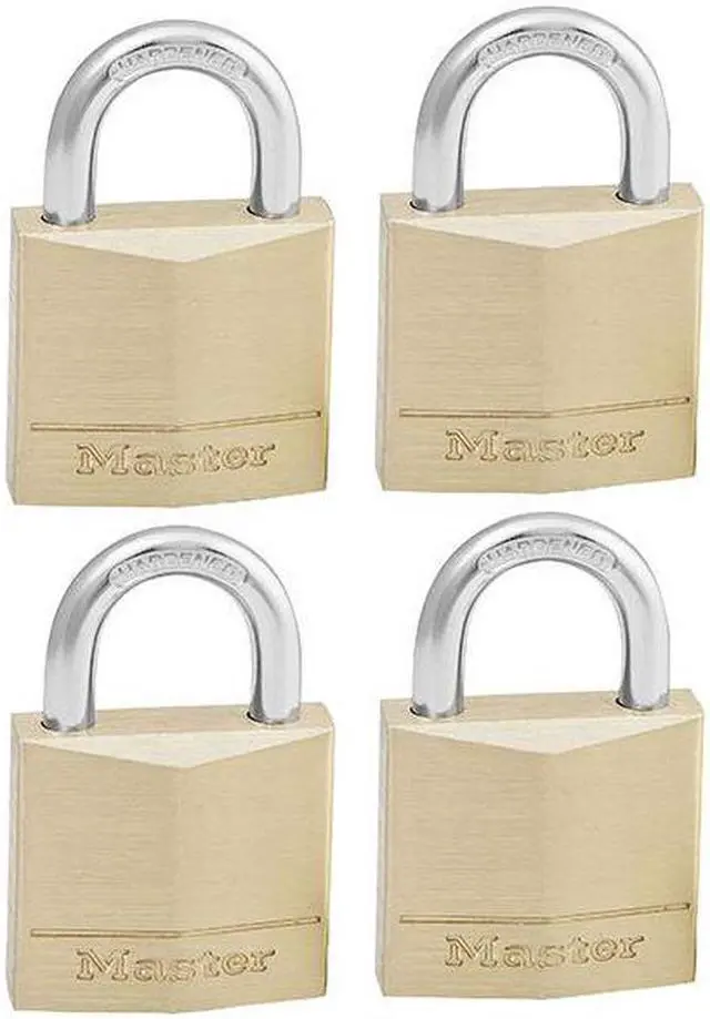 Main image of Master Lock - Solid Brass 30mm Padlock 4-Pin - Keyed Alike x 4