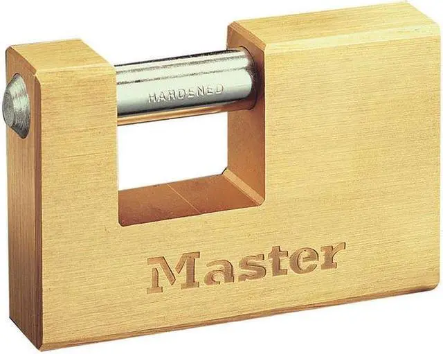 Main image of Master Lock - Rectangular 63mm Solid Brass Body Shutter Padlock