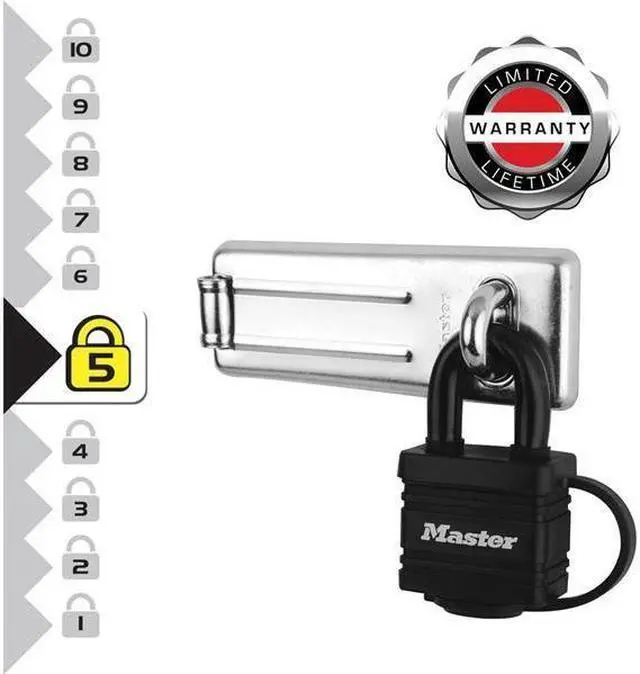 Alt view image 2 of 5 - Master Lock - Weather Tough® Black Finish 40mm Padlock