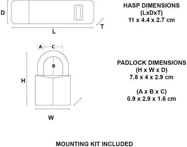 Alt view image 3 of 5 - Master Lock - Weather Tough® Black Finish 40mm Padlock