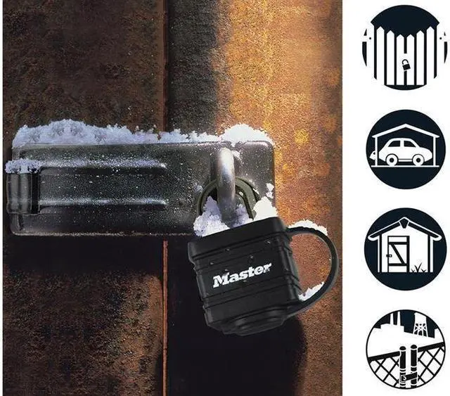 Alt view image 4 of 5 - Master Lock - Weather Tough® Black Finish 40mm Padlock