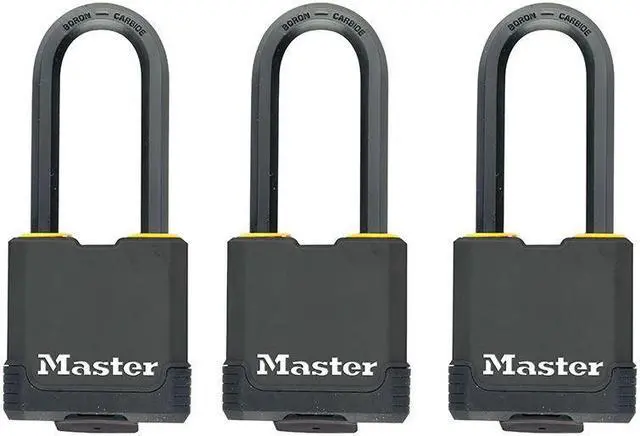Main image of Master Lock - Excell Weather Tough 45mm Padlock 4-Pin- Keyed Alike x 3