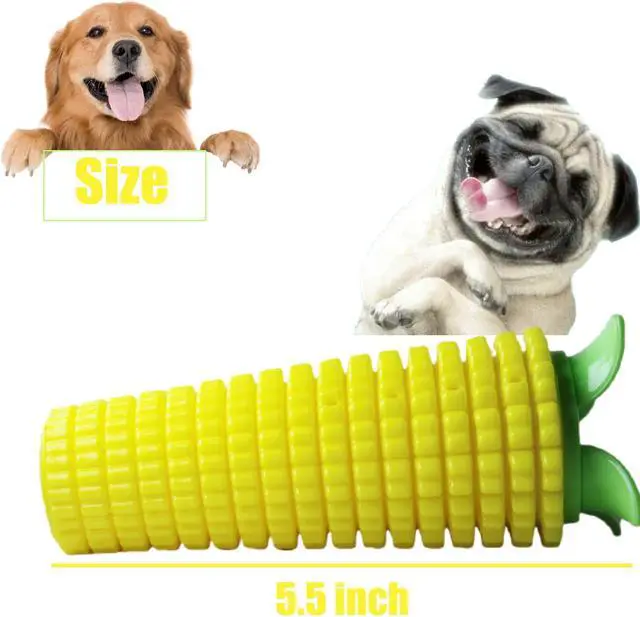 Alt view image 6 of 6 - Dog Chew Toys for Aggressive Chewers, Likaty Indestructible Squeaker Dog Toy Puppy Chew Teething Toys for Large Medium Small Dogs Yellow