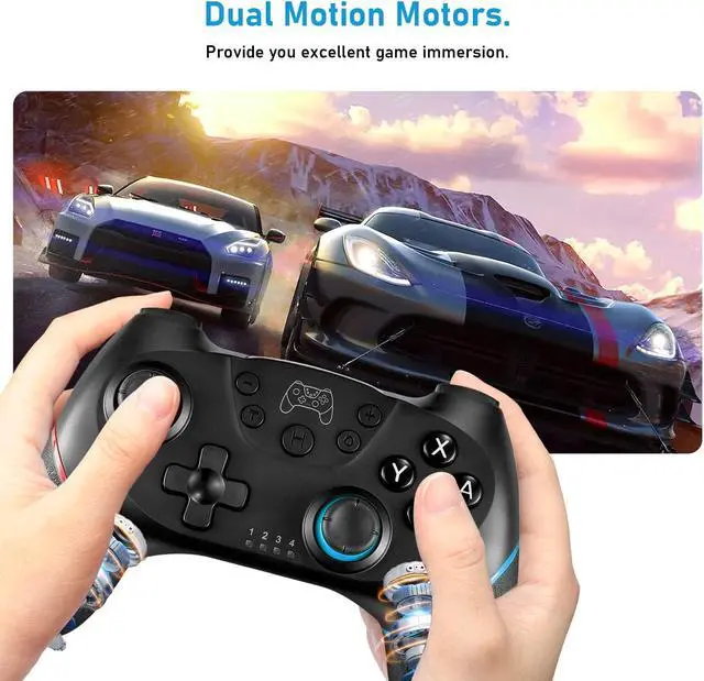 Alt view image 6 of 6 - Wireless Controller for Nintendo Switch, Likaty Joypad Compatible with Switch OLED/Lite/ Gamepad Accessories, Switch Pro Controller with Programming Motion Control Vibration