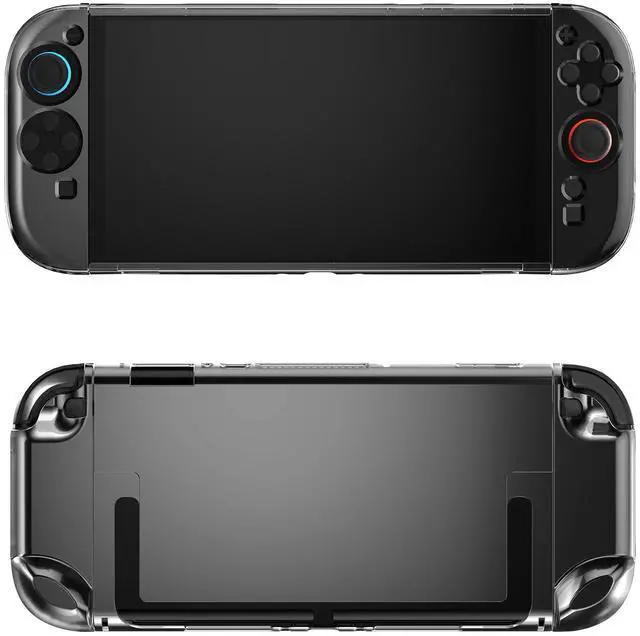 Alt view image 2 of 7 - Transparent Case for Nintendo Switch 2 Case,Clear Shockproof Non-Slip Soft TPU Silicone Crystal Protective Switch2 Controller Skin for SW2 Protector Cover Accessories