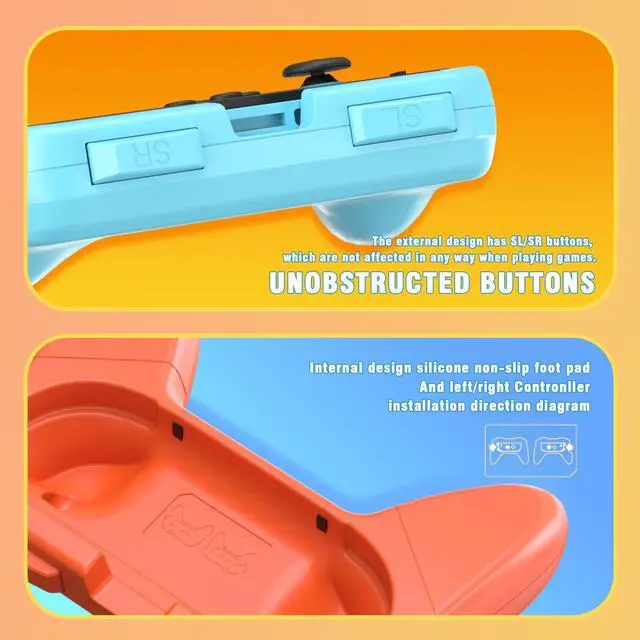 Alt view image 3 of 7 - Joy Con Comfort Grips for Nintendo Switch 2,Controller Game Accessories Handheld Joystick Remote Control Holder-2 Pack,Black