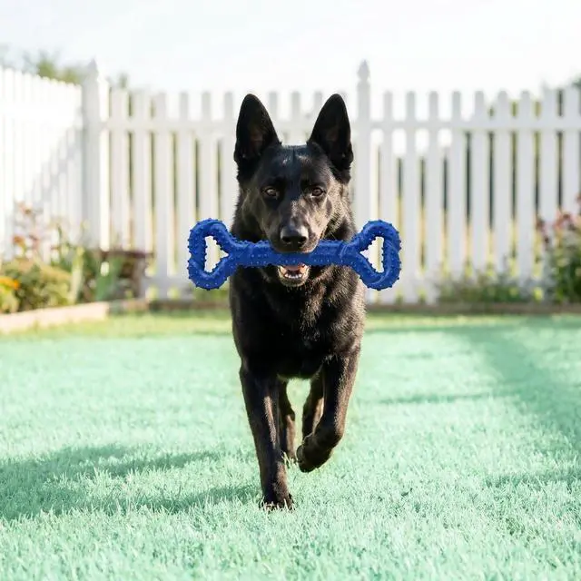 Alt view image 5 of 7 - Dog Chew Toys for Aggressive Chewers, Likaty Indestructible Dog Toy Puppy Chew Teething Toys for Large Medium Small Dogs,Blue
