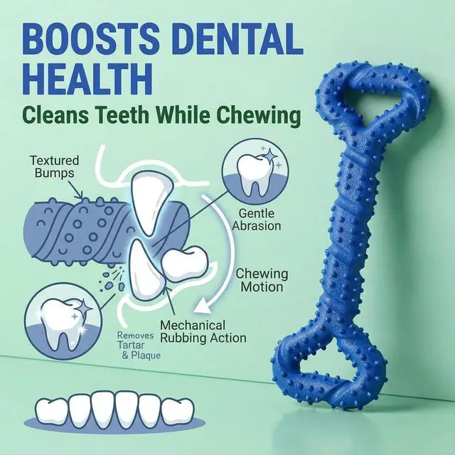 Alt view image 7 of 7 - Dog Chew Toys for Aggressive Chewers, Likaty Indestructible Dog Toy Puppy Chew Teething Toys for Large Medium Small Dogs,Blue