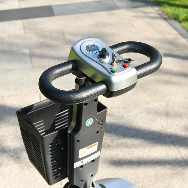 Alt view image 5 of 7 - 4 Wheels Handicapped Scooter Electric Mobility Scooter For Adult Elderly Disabled People Outdoor With Foldable Function