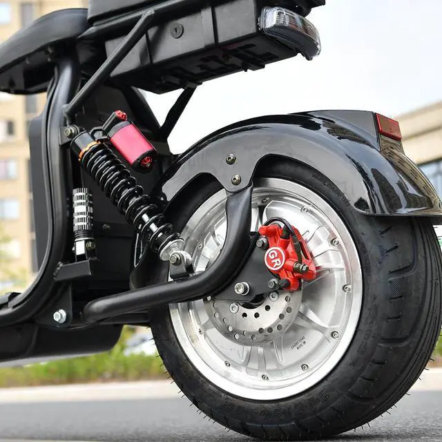 Alt view image 4 of 7 - Adult electric motorcycle 4000W Powerful Motor Max Speed 70-80KM/H 60V25AH Battery Charging Mileage 40-60KM Citycoco Scooter
