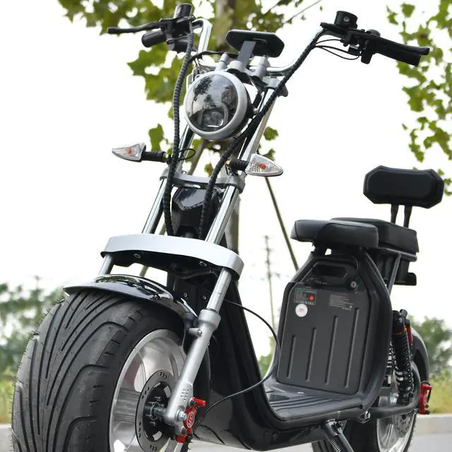 Alt view image 2 of 7 - Adult electric motorcycle 4000W Powerful Motor Max Speed 70-80KM/H 60V25AH Battery Charging Mileage 40-60KM Citycoco Scooter