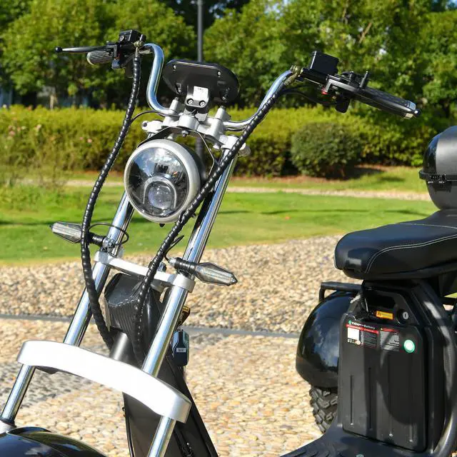 Alt view image 4 of 7 - eHoodax 3 Wheel elecstric scooter with 18 Inch Off-road Fat Tire  Max Speed 40KM/H 3000 Powerful Motor 3 wheel Detachable battery Electric Scooter