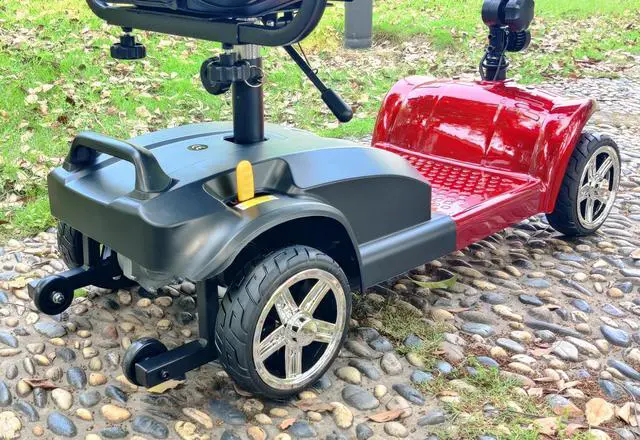 Alt view image 6 of 7 - eHoodax 4 Wheel Electric Scooter Lightweight Folding Powered Mobility Scooter for Adult Seniors with Ergonomic Seat removable battery