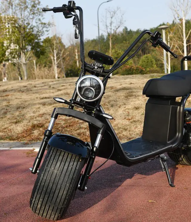 Alt view image 4 of 7 - eHoodax 18 Inch Fat Tire Citycoco 3000W Powerful Motor Max Speed 60 KM/H 60V20AH Charging Mileage 35-50KM Electric Scooter USA Stock