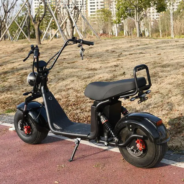 Alt view image 6 of 7 - eHoodax 18 Inch Fat Tire Citycoco 3000W Powerful Motor Max Speed 60 KM/H 60V20AH Charging Mileage 35-50KM Electric Scooter USA Stock