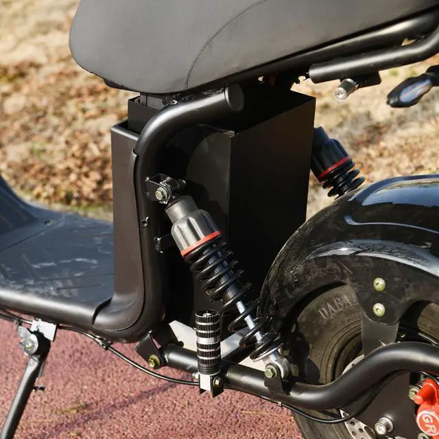 Alt view image 7 of 7 - eHoodax 18 Inch Fat Tire Citycoco 3000W Powerful Motor Max Speed 60 KM/H 60V20AH Charging Mileage 35-50KM Electric Scooter USA Stock
