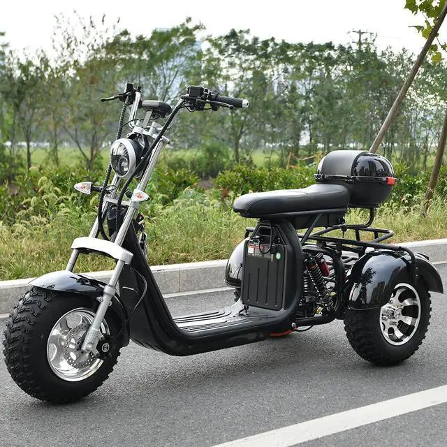 Main image of eHoodax Adult Electric 3 Wheel Scooter 2000W Motor Max Speed 35-45KM/H Max Load 250KG 18 Inch Off road Fat Tire Electric Scooter