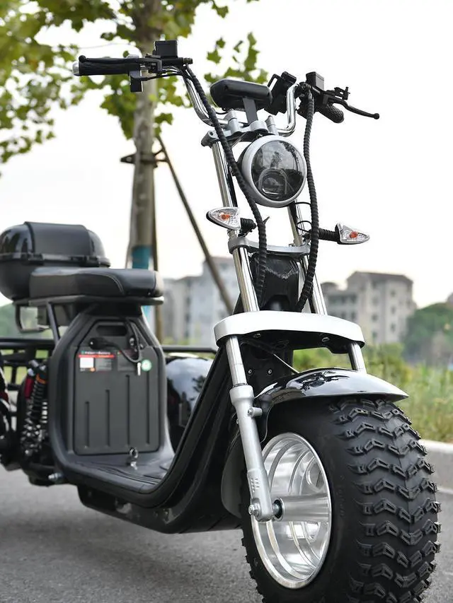 Alt view image 5 of 7 - eHoodax Adult Electric 3 Wheel Scooter 2000W Motor Max Speed 35-45KM/H Max Load 250KG 18 Inch Off road Fat Tire Electric Scooter