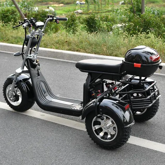 Alt view image 4 of 7 - eHoodax Adult Electric 3 Wheel Scooter 2000W Motor Max Speed 35-45KM/H Max Load 250KG 18 Inch Off road Fat Tire Electric Scooter
