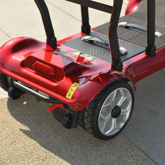Alt view image 3 of 7 - eHoodax Foldable 4 Wheel Electric Mobility Scooter For Seniors And Disabled  Double Battery Electric wheelchair