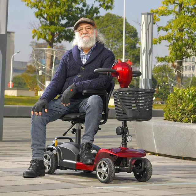 Alt view image 2 of 7 - ehoodax Electric Mobility Scooter suitable for outdoor use by the elderly and disabled,Seats are removable and foldable, top speed 3.7 mph