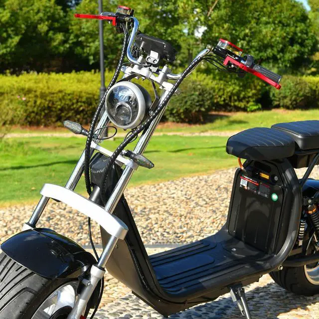 Alt view image 4 of 7 - ehoodax Max Speed 40MPH 4000W Motor Max Load 550 IBS 18 Inch Fat Tire Electric Scooter Black