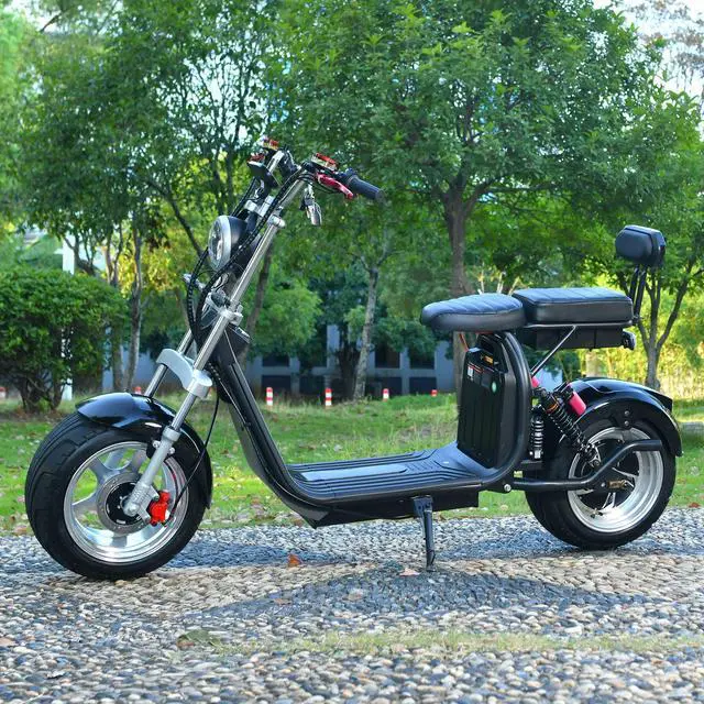 Alt view image 2 of 7 - ehoodax Max Speed 40MPH 4000W Motor Max Load 550 IBS 18 Inch Fat Tire Electric Scooter Black