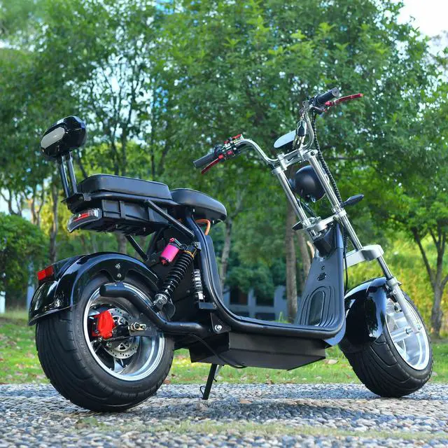 Alt view image 3 of 7 - ehoodax Max Speed 40MPH 4000W Motor Max Load 550 IBS 18 Inch Fat Tire Electric Scooter Black