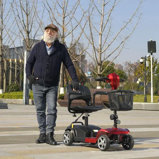 Main image of eHoodax Foldable 4 Wheel Scooter Adult Outdoor Electric Mobility Scooter 12.5 Miles 6KM/H Speed 265 IBS Max Load