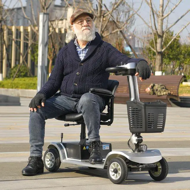 Alt view image 3 of 7 - ehoodax Electric Mobility Scooter Outdoor Use by Elderly and Disabled Persons Max Load 265 IBS