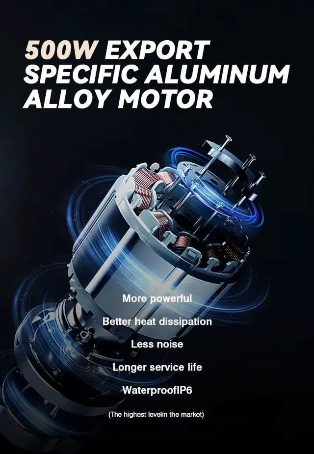 Alt view image 3 of 7 - ehoodax Power Motorized Foldable Wheelchairs for Seniors Support Load 265 LBS 500W Motor