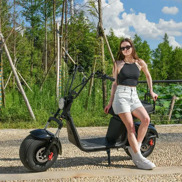 ehoodax citycoco Fat Tire Electric Scooter 3000W Motor Max Speed 28MI 60V20AH removable Battery
double seat,Maximum Load 440 IBS