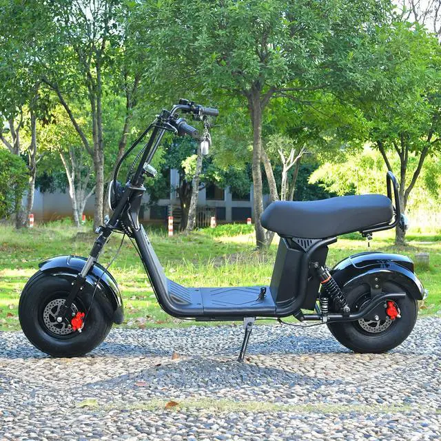 Alt view image 4 of 7 - ehoodax citycoco Fat Tire Electric Scooter 3000W Motor Max Speed 28MI 60V20AH removable Battery
double seat,Maximum Load 440 IBS
