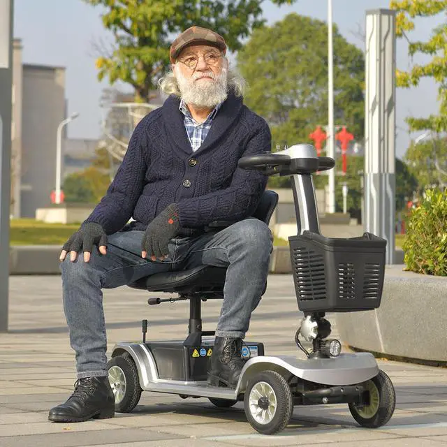 Alt view image 2 of 7 - ehoodax 250W Motor Max Load 265 IBS Electric Mobility Scooter Outdoor Use by Elderly and Disabled Persons