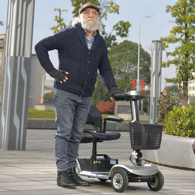 Alt view image 3 of 7 - ehoodax 250W Motor Max Load 265 IBS Electric Mobility Scooter Outdoor Use by Elderly and Disabled Persons