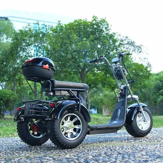 Alt view image 4 of 7 - ehoodax Aldult Electric Tricycles 60V20AH 3000W Powerful Motor Max Speed 45KM/H Electric Scooter