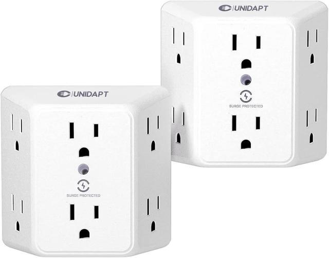  2 Pack Surge Protector Power Strip with 6 Outlets 2