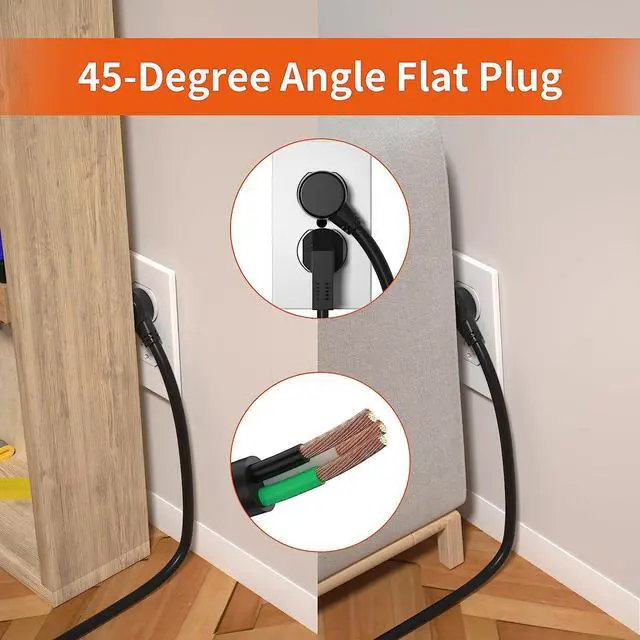 Alt view image 5 of 7 - 8 Outlet Long Power Strip, 2100J Surge Protector Heavy Duty 6FT Cord Wide Spaced and Wall Mount Metal Powerstrip for Home Office Garage Workshop